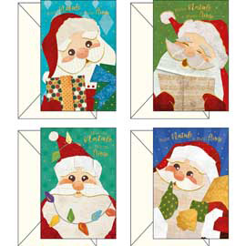 BIGLIETTO AUGURI BABBO NATALE - FANTASIE ASSORTITE - KARTOS 97142