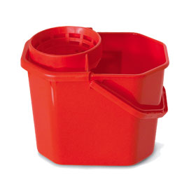 SECCHIO CON STRIZZATORE - PPL RICICLABILE - 12 L - ROSSO - IN FACTORY 74099