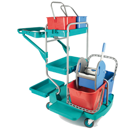 CARRELLO PROFESSIONALE EVOLUTION - 67,5X119X115 CM - CON RUOTE PIVOTTANTI - IN FACTORY 79730