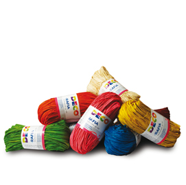 RAFIA - COLORI ASSORTITI  - DECO - CONF. 10 PEZZI 86083