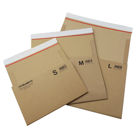 SCATOLA AUTOMONTANTE ALTEZZA VARIABILE BOOKBOX - L - 36,5 X 25 X 8 CM - CARTONE - AVANA - BLASETTI 102009