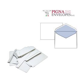 BUSTA BIANCA SENZA FINESTRA - SERIE LEYLA - 114X162 MM - 70 GR - PIGNA - CONF. 25 PEZZI 32067