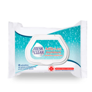 SALVIETTE DISINFETTANTI ANTIBATTERICHE MILLEUSI - FRESHCLEAN - BUSTA DA 20 PEZZI 91506