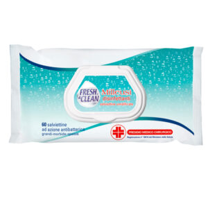 SALVIETTE DISINFETTANTI ANTIBATTERICHE MILLEUSI - FRESHCLEAN - BUSTA DA 60 PEZZI 91507