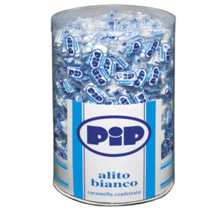 CARAMELLE CONFETTATE PIP - ALITO BIANCO - BARATTOLO 800 PEZZI 89681
