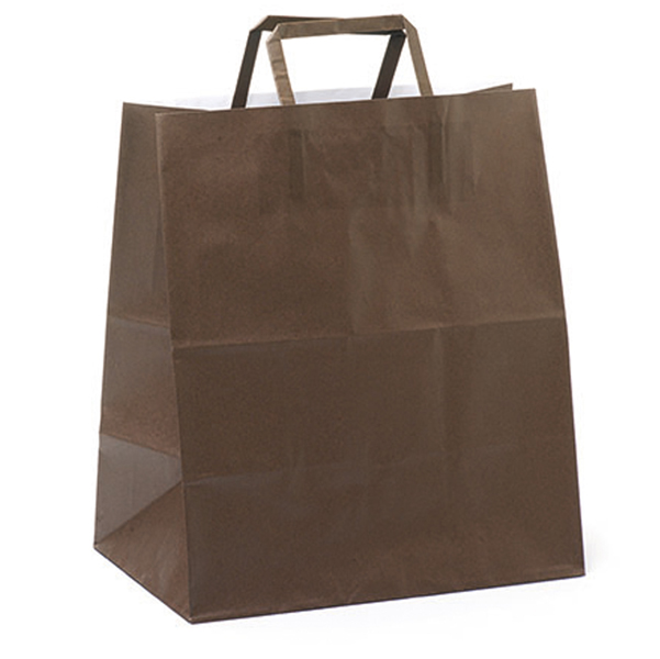 SHOPPER FLAT LARGE - CARTA KRAFT - 28X17X32 CM - AVANA - MAINETTI BAGS - SCATOLA 250 PEZZI 87779