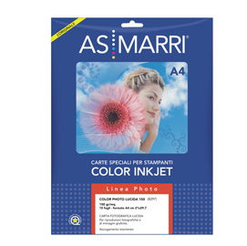 CARTA CAD/GRAFICA INKJET - 610 MM X 30 MT - 190 GR - LUCIDA - BIANCO - AS MARRI 28446