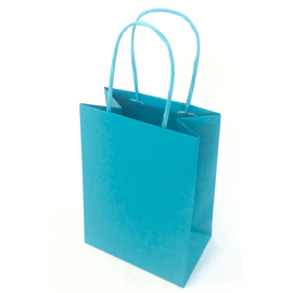SHOPPERS TWISTED - CARTA KRAFT - 45 X 15 X 50 CM - TURCHESE - CONF. 25 PEZZI 95324