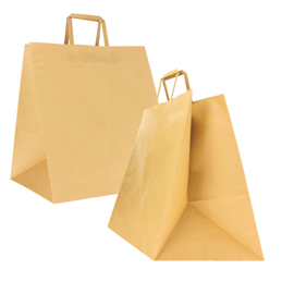 SHOPPERS FLAT MAXI - 36 X 32 X 36 CM - CARTA KRAFT - AVANA - MAINETTI BAGS - CONF. 150 PEZZI 91979
