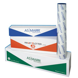 CARTA PLOTTER INKJET JP ONE P.90M - 625 MM X 50 MT - 90 GR - OPACA - BIANCO - AS MARRI 61567
