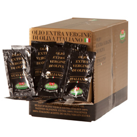 OLIO EXTRA VERGINE D'OLIVA ITALIANO - BUSTINA MONODOSE DA 10 ML - VIANDER - CONF. 100 PEZZI 86877
