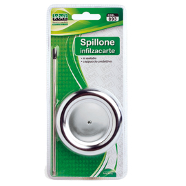 SPILLONE INFILZACARTE CON CAPPUCCIO - METALLO - LEBEZ 25919