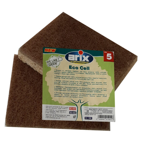 SPUGNA ECO CELL - ABRASIVA - ARIX - CONF. 5 PEZZI 95312