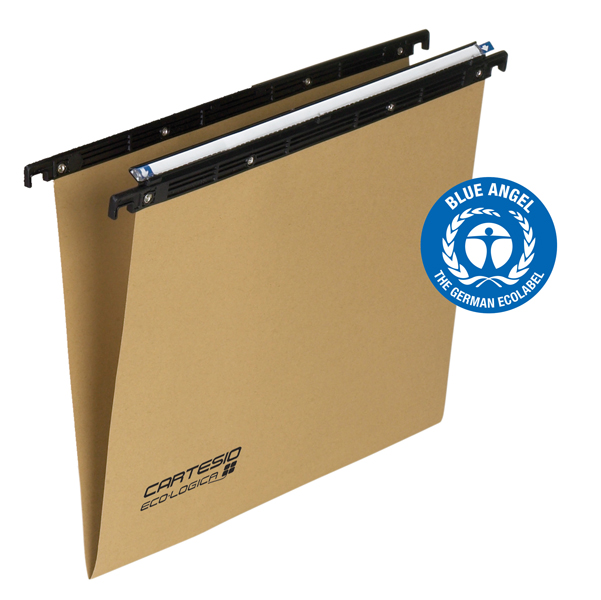 CARTELLA SOSPESA CASSETTO CARTESIO - 33 CM - FONDO V - 31,2X25 CM - AVANA - BERTESI 86114