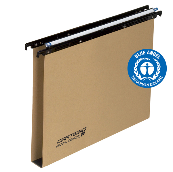 100-395-3-A1 CARTELLA SOSPESA CASSETTO CARTESIO - 39 CM - FONDO U 30 MM - 37X25 CM - AVANA - BERTESI 86117