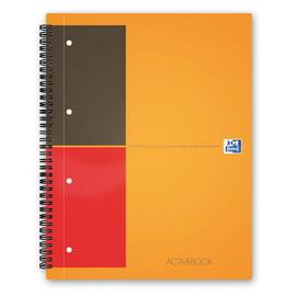 BLOCCO SPIRALATO INTERNATIONAL ACTIVEBOOK - 1 RIGO CON MARGINE - 240 X 297MM - 80GR - 80 FOGLI - OXFORD 50187