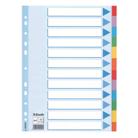 INTERCALARE Cart.12T.A4 ESSELTE 86580