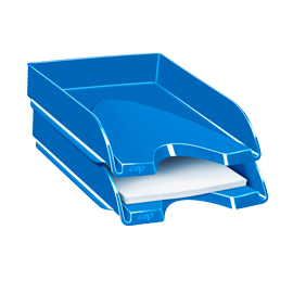 VASCHETTA PORTACORRISPONDENZA CEPPRO GLOSS - 34,8X25,7X6,6 CM - BLU OCEANO - CEP 72346