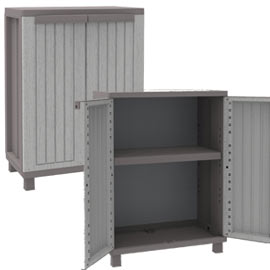 ARMADIETTO JWOOD 68 - 2 ANTE - PPL - EFFETTO LEGNO - 68X37,5X91,5 CM - GRIGIO TORTORA - TERRY 74242