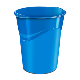 CESTINO GLOSS -  ALTEZZA 33,4 CM - DIAMETRO 30,5 CM - 14 LT - BLU OCEANO - CEP 83557