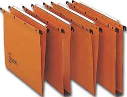 CARTELLA SOSPESA - CASSETTO ULTIMATE  - INTERASSE 33 CM - FONDO V - 31,6X25 CM - ARANCIO - FAVORIT 29621