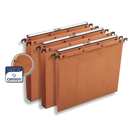 CARTELLA SOSPESA - CASSETTO ULTIMATE  - INTERASSE 39,8 CM - FONDO V - LEGALE 38X25 CM -  AVANA - FAVORIT 71769