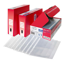BUSTE FORATE LA 500 - SUPERIOR - BUCCIA - 22X30 CM - TRASPARENTE - FAVORIT - CONF. 500 PEZZI 68135