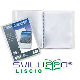 PORTALISTINI PERSONALIZZABILE SVILUPPO - LISCIO - 15X21 CM - 30 BUSTE - TRASPARENTE - FAVORIT 71904