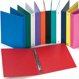 RACCOGLITORE EUROPA - 4 ANELLI TONDI 50 MM - DORSO 6 CM - 22X30 CM - ROSSO - FAVORIT 36296