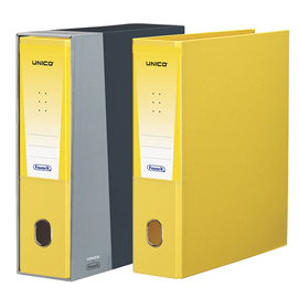 REGISTRATORE UNICO - DORSO 8 CM - PROTOCOLLO 23X33 CM - GIALLO - FAVORIT 47944