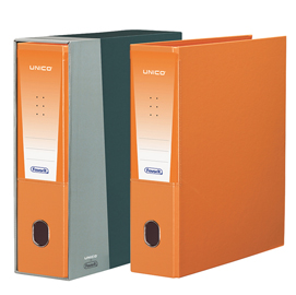 REGISTRATORE UNICO - DORSO 8 CM - PROTOCOLLO 23X33 CM - ARANCIO - FAVORIT 51104