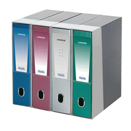 REGISTRATORE UNICO - DORSO 8 CM - PROTOCOLLO 23X33 CM - BLU METALLIZZATO - FAVORIT 58495