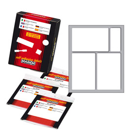 ETICHETTA ADESIVA - PERMANENTE - RETTANGOLARE - 83X53 MM - 3 ETICHETTE PER FOGLIO - 10 FOGLI PER BUSTA - BIANCO - MARKIN 31115
