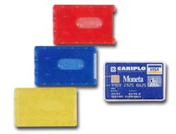 PORTA CARDS RIGIDO - PVC - 8,5X5,4 CM - SEMITRASPARENTE - FAVORIT 37645
