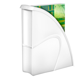PORTARIVISTE CEPPRO GLOSS - 26,5X31 CM - DORSO 8 CM - BIANCO ARTICO - CEP 68803