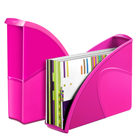 PORTARIVISTE CEPPRO GLOSS - 26,5X31 CM - DORSO 8CM - ROSA PEPSI - CEP 68805