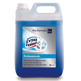 DETERGENTE DISINFETTANTE PER PAVIMENTI - CLASSICO - LYSOFORM - TANICA DA 5 L 70892