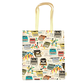 SHOPPER CON MANICI - FANTASIA OLIVETTI - 35 X 40 X 8 CM - CARTA LAVABILE 100 GR - KARTOS 99939