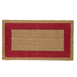 ZERBINO COCCO - FONDO IN VINILE - 45X80 CM - ROSSO - VELCOC 60950