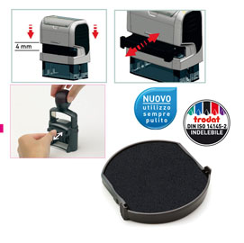 TAMPONE DI RICAMBIO 6-4638 - NERO - TRODAT - CONF. 2 PEZZI 80944