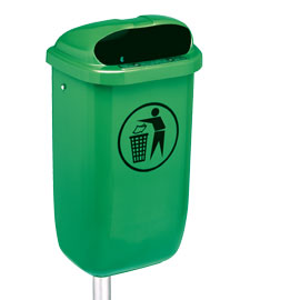 GETTACARTE CLASSIC - DA ESTERNI - 40X34,8X74,5 CM - 50 LITRI - VERDE - MEDIAL INTERNATIONAL 68300