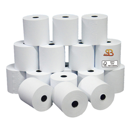 ROTOLO PER CALCOLATRICI - 58 MM X 28 M - DIAMETRO ESTERNO 58 MM - ANIMA 12 MM - 55 GR - CARTA NEUTRA - SABACART - BLISTER 10 PEZZI 100242