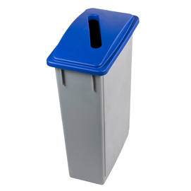 CONTENITORE OFFICE 90 - CON FERITOIA PER CARTA - 29,5X52X83,5 CM - 90 L - GRIGIO-BLU - MEDIAL INTERNATIONAL 86558