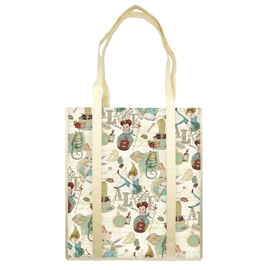 SHOPPER CON MANICI - FANTASIA ALICE - 35 X 40 X 8 CM - CARTA LAVABILE 100 GR - KARTOS 99936