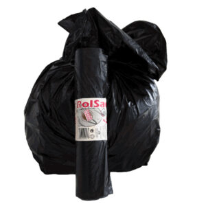 SACCHI - 55X70 CM - 38 L - 19 MICRON - NERO - ROLSAC - CONF. 30 PEZZI 89607