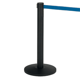COLONNINA SEGNAPERCORSO ALFA NERA - ALTEZZA 95 CM - NASTRO RETRATTILE BLU DA 200 CM - MEDIAL INTERNATIONAL 77137