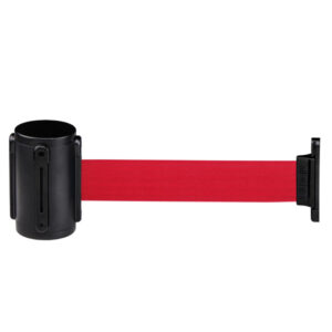 SEGNAPERCORSO MURALE ALFA MURAL - NERO - DIAMETRO 6 CM - CON NASTRO ROSSO 200 CM - MEDIAL INTERNATIONAL 90160