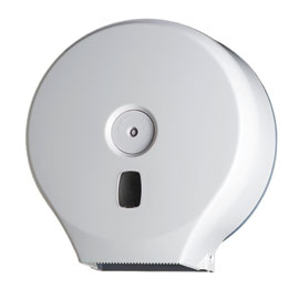 DISTRIBUTORE BASICA PER CARTA IGIENICA IN ROTOLI MINI JUMBO - 28,2X12X29,4 CM - BIANCO - MEDIAL INTERNATIONAL 67488