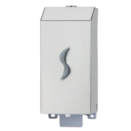 DISPENSER PER SAPONE LIQUIDO - 9,5X10,5X22,5 CM - CAPACITA' 0,5 L - ACCIAIO INOX - MEDIAL INTERNATIONAL 82500