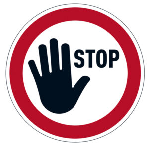 PITTOGRAMMA DA PAVIMENTO RIMOVIBILE ''STOP'' - D 43 CM - DURABLE 92284